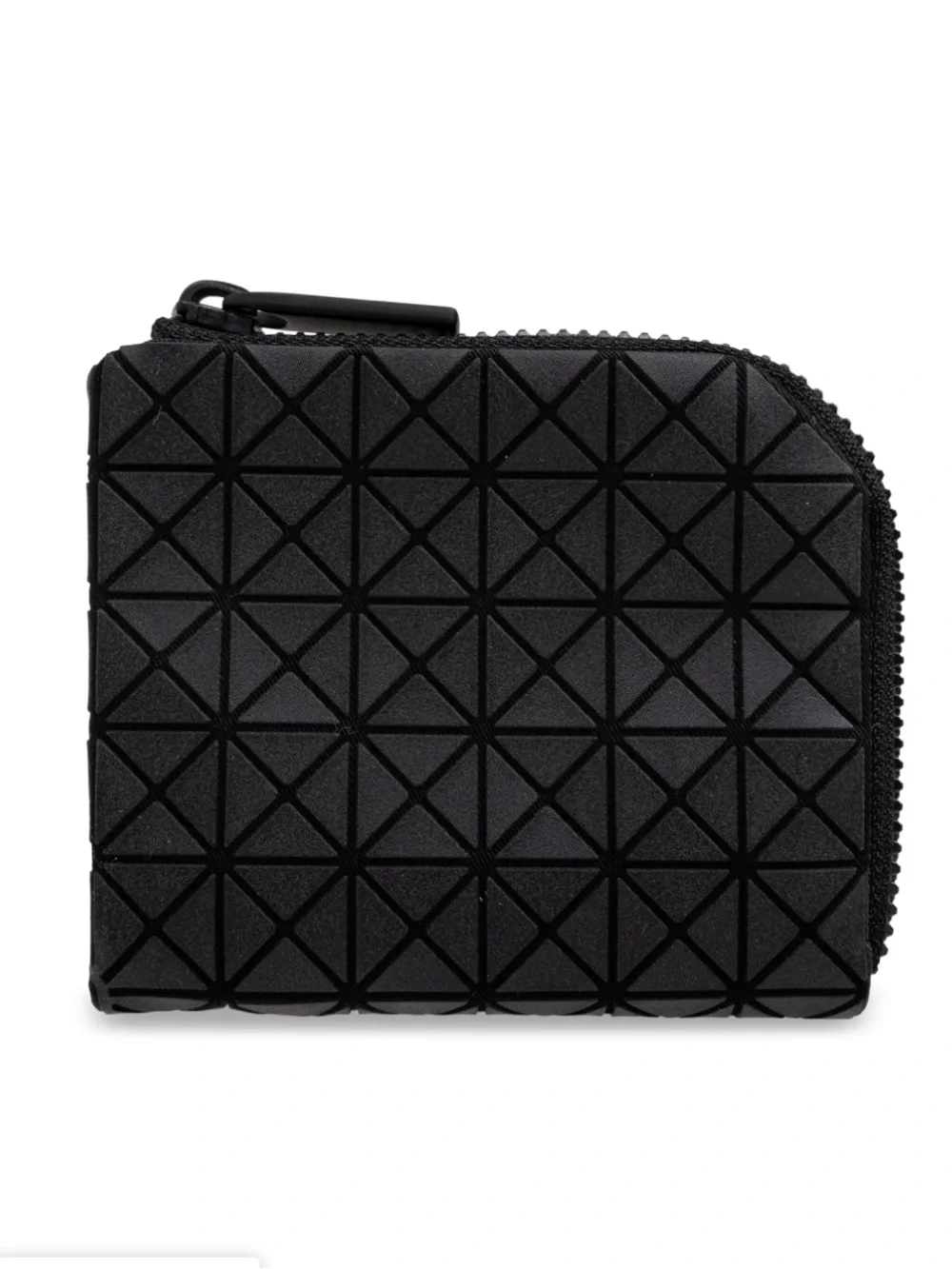 Bao Bao Issey Miyake Geometric Textured Zip Wallet in Black